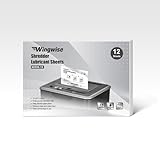 Wingwise 12-Pack Shredder Lubricant Sheets, 8.5 x 6 Inches, Sharpens Blades & Reduces Jams, Mess-Free Maintenance for All Shredders