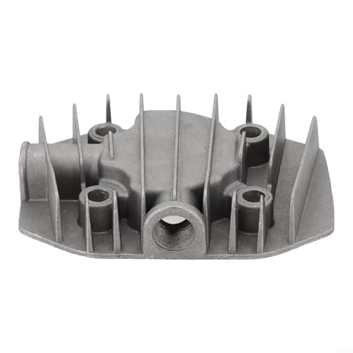 Honseadek Leiser ölfreier Luftkompressor-Zylinderkopf, Aluminiumguss-Ersatz für pneumatische Luftpumpenteile, Wärmeableitung, Werkstattausrüstung (1)