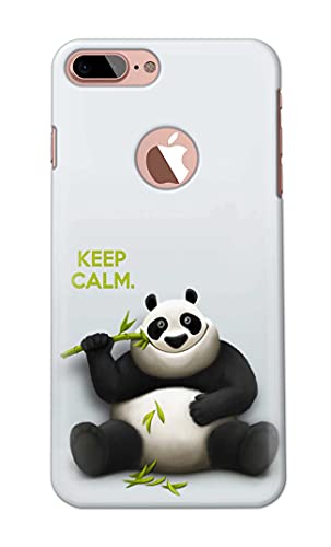 Image of PRINTFIDAA� Printed Hard Back Cover Case for Apple iPhone 7+ Plus Logo | iPhone 8+ Plus Logo Back Cover (Cartoon Panda) -2808