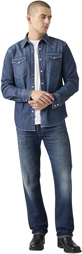 Levi's Herren Jeanshose 501 Original mit Knopfleiste, Straight Fit, On The Borderline, W32/L30 – Ansicht 5