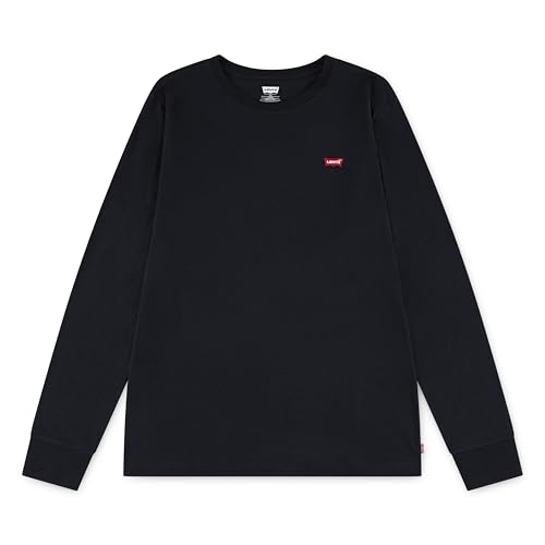 Levi's Lvb L/S Batwing Chesthit Tee, Maglietta Bambini e ragazzi, Nero (Black), 4 anni