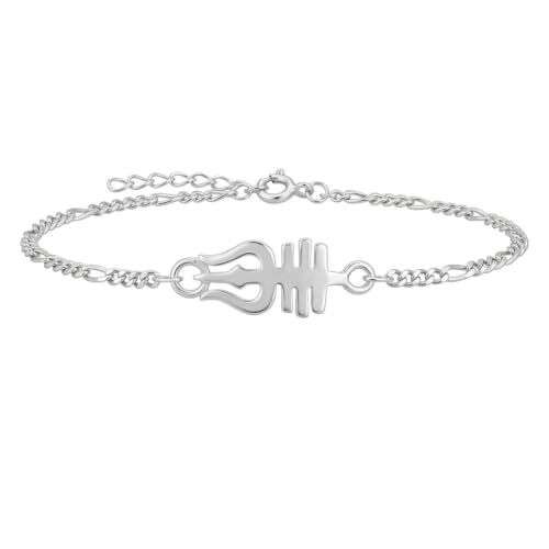 Image of Parnika 925 Pure 92.5 Sterling Silver Om Trishul Tripund Rudraksh Rakhi Bracelet for Brother | Hallmarked Silver Raksha Bandhan Rakhi | Premium Adjustable Rakhi Gift