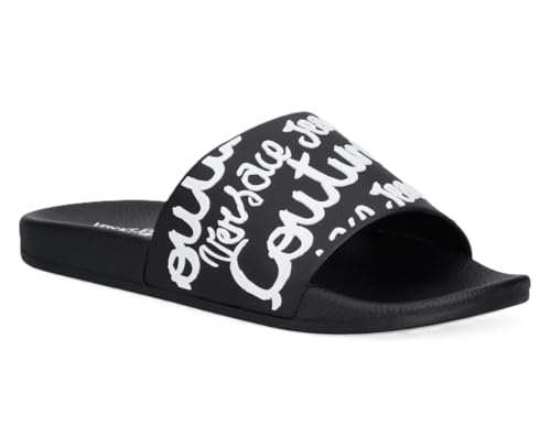 VERSACE JEANS COUTURE Sandal 78VA3SQ1 71352 Colour Black L01 (L01 - Black, US Footwear Size System, Adult, Women, Numeric, Medium, 5)