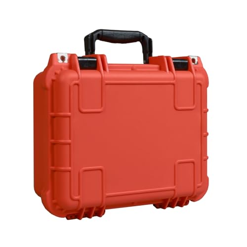 Image of Jack Boss 14x 11.5x 6.5 Inch Hard Case, Portable Weather Waterproof Protective Camera Case with Customizable Foam, Fit Use of Drones, Camera, Equipments, Orange