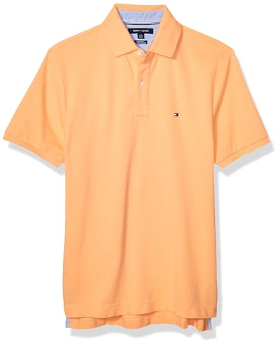 Image of Tommy Hilfiger Men's Short Sleeve Cotton Pique Polo Shirt in Classic Fit