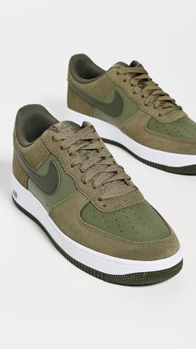 Nike Nike Men's Air Force 1 '07 LV8 Sneakers, Medium Olive/Cargo Khaki/White, 11 Medium US