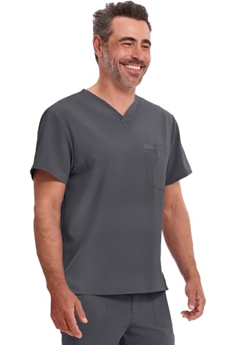 Image of Dickies EDS Essentials Men Scrubs Top Tuckable V-Neck DK635
