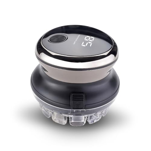 Tondeuse étanche 360° avec écran LCD et poignée antidérapante pour auto-rasage