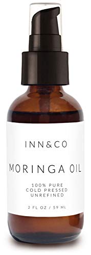 Inn&Co Highest Quality Organic Moringa Oil - 2 fl Oz - 100% Pure, Undiluted, Cold Pressed, And Unrefined