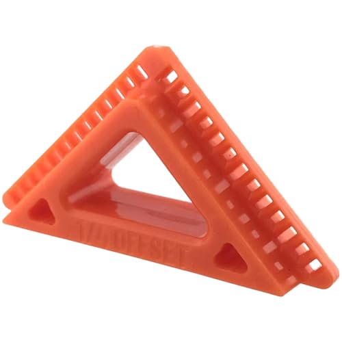 EasyByMall Outil de traçage de porte avec décalage de 3/16" et 0,6 cm, entretoise de garniture et jauge de marquage pour boîtier de porte, dispositif de traçage en plastique