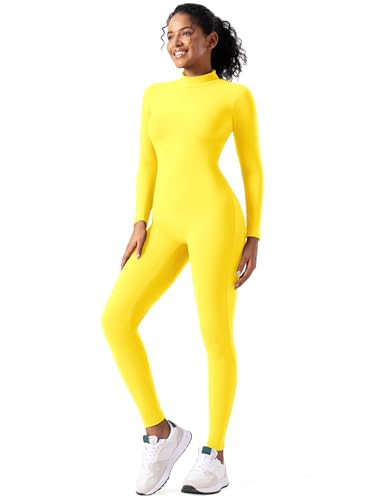 Image of speerise Long Sleeve Bodysuit One Piece Bodycon Tummy Control Jumpsuits