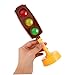 Sosoport Realistic Traffic Light Toy: Signal Lamp Model with Red Green Yellow Lights - Used for Role Play Table Ornament No Battery