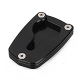 Contremarches Varadero XL125V XL 125 V 2001-2013 Accessoires Moto Béquille Support Latéral Extension Agrandisseur Pad(Black)