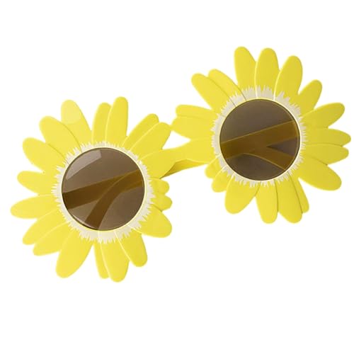 Art the Clown Sunflower Glasses for Terrifier Costume, Adult Halloween Cosplay Sunglasses, Decorative Yellow Eyewear