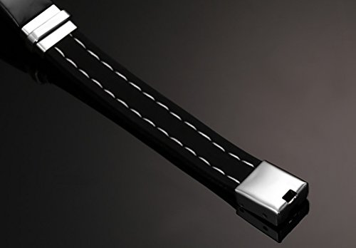 Vnox Jewelry 10Mm Stainless Steel Rainbow Rubber Gay & Lesbian Pride Bracelet,8" (Y.lesbian Cuff) #TOP4