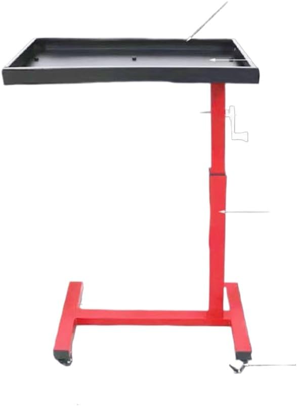 Car Maintenance Workbench Toolbox Tool Cart with Mute Wheels Workshop Holder Cabinet Garage Workbench Adjustable Tray