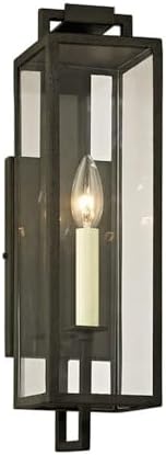 Troy Lighting Beckham-1 Light Outdoor Wall Mount-4.75 Inches Wide by 16.5 Inches High-Forged Iron Finish