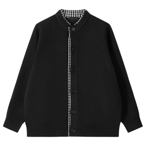 Chaqueta de lana hombre con cuello elástico y botones para un ajuste elegante