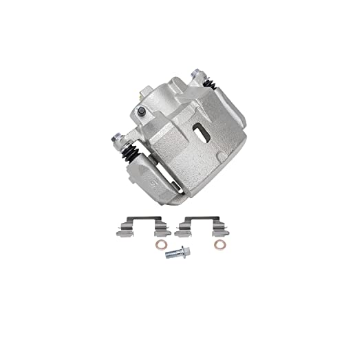 Image of Detroit Axle - Front Brake Kit for 04-05 09-12 Chevy Malibu, 06-10 Pontiac G6 07-09 Saturn Aura, Disc Brakes Calipers Ceramic Brake Pads Replacement