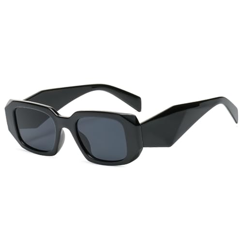 Lunettes de soleil rectangulaires pour femmes style vintage rétro