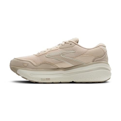 Brooks Women’s Ghost Max Suede/Leather Neutral Running & Walking Shoe - Almond Peach/Chateau/Coconut - 11.5 Medium - image 5