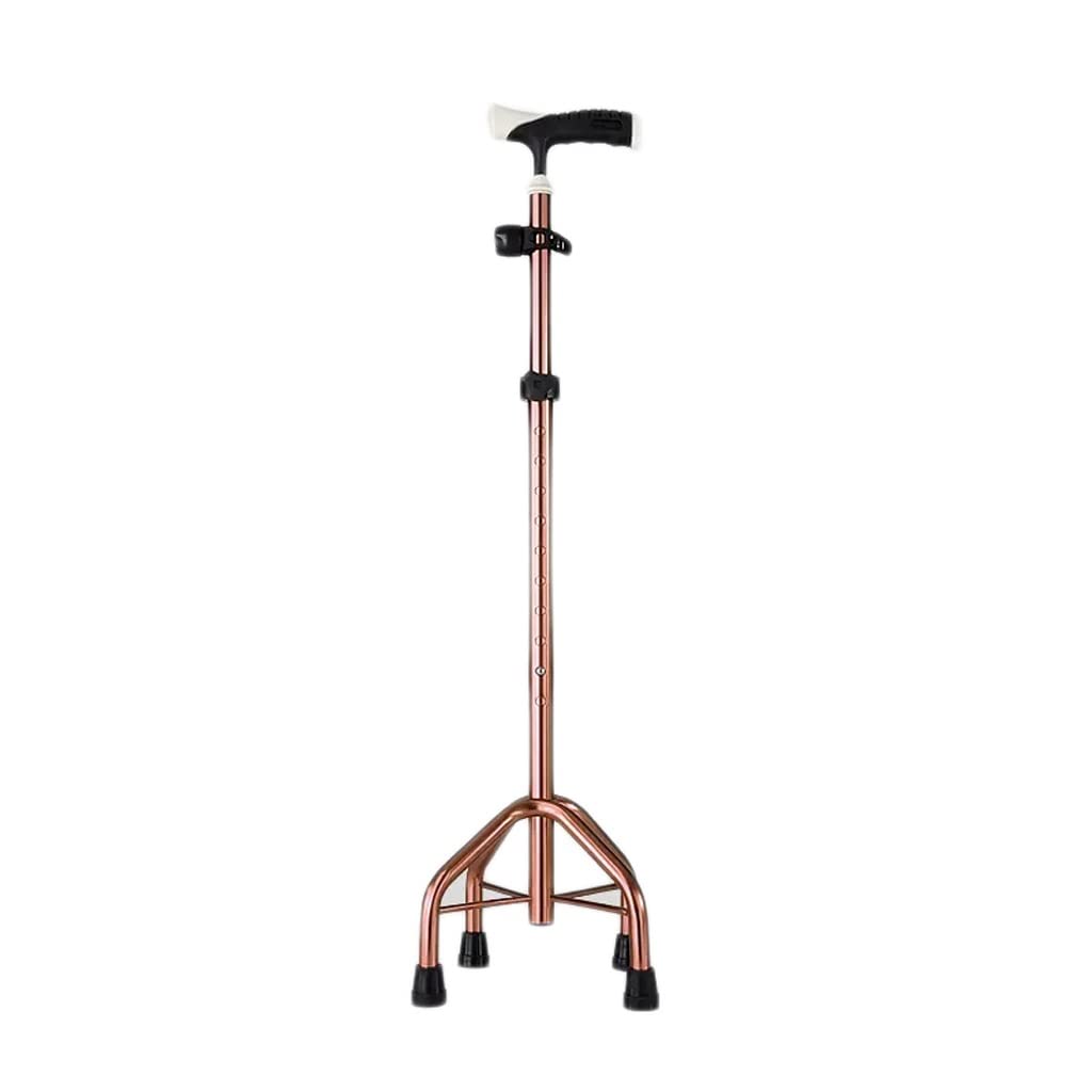 Bastone per Anziani con Quattro Gambe, Leggero e Antiscivolo Multifunzionale per