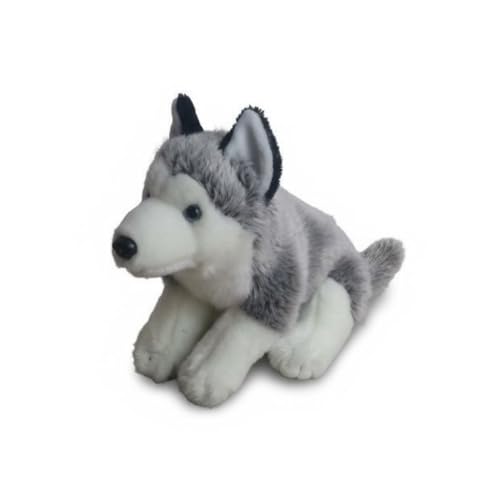 Peluche chiot husky réaliste : le cadeau éducatif parfait pour les amoureux des animaux et chiens