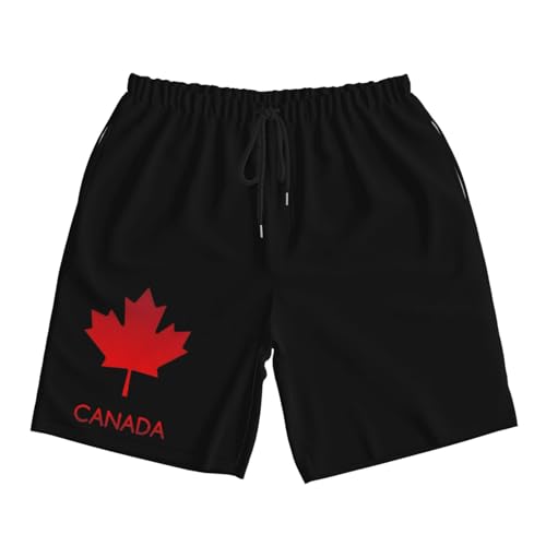 Canadian Maple Leaf Men's Quick-Dry Board Shorts 7