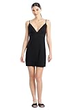 Natori FEATHERS ESSENTIALS Chemise Length: 34',BLACK,MEDIUM