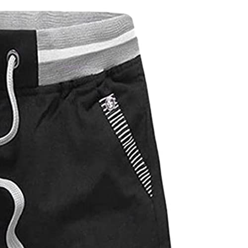 Mens Shorts,Men's Shorts Casual Classic Fit Drawstring Summer Beach Shorts With Elastic Waist And Pockets Shorts Men #TOP1