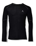 Sehr gute Wärmeisolierung Odlo Herren Shirt Long Sleeve Crew Neck X-Warm Unterhemd, black, M