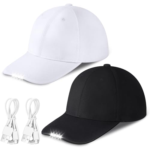Lampe de poche mains libres sur casquette de baseball à DEL pour la pêche de nuit