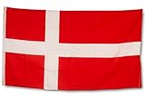 SCAMODA Bundes- und Länderflagge aus wetterfestem Material mit Metallösen, Outdoor Fahne & Flagge (Dänemark) 150x90cm