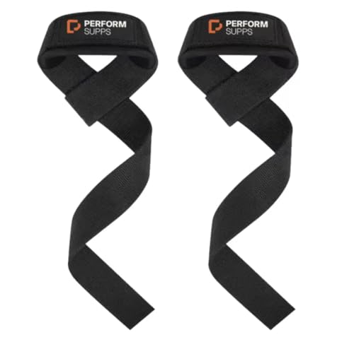 Wrist Straps for Weightlifting Competition Grade Rugged pol Grip & Padded Neoprene 100% polyester. Gym Straps | Weight Lifting Wrist Straps for Deadlift, Bodybuilding, Powerlifting (1 pair)
