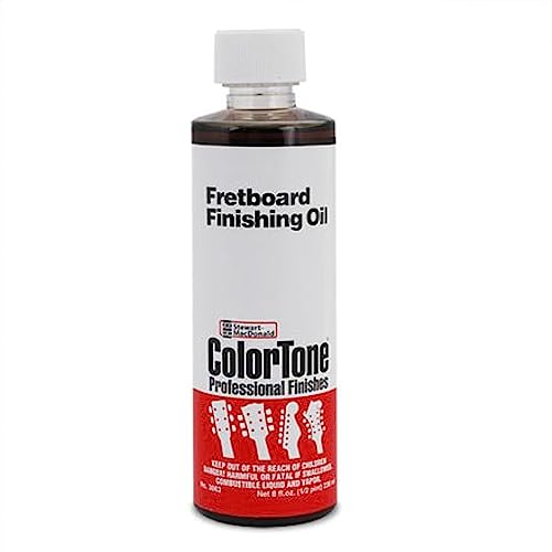 ColorTone Fretboard Oil, Bridge Finishing Oil, 8-Ounce Bottle | Cleans, Preserves, And Beautifies Fingerboards And Bridges, Leaving A Smooth Non-sticky Feel!