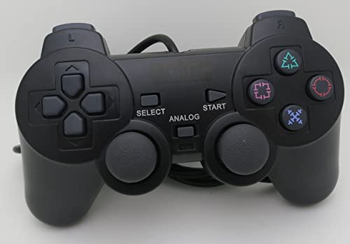 Nexilux Ps2 Controller For Sony Playstation 2 & Ps1 / Psone , Black #TOP6
