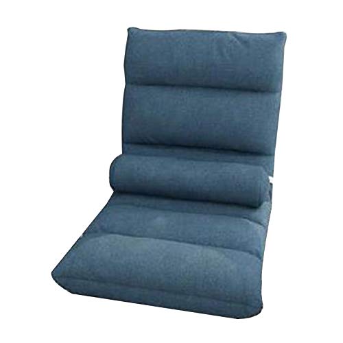 Chaise de sol pliable et réglable bleu canapé paresseux