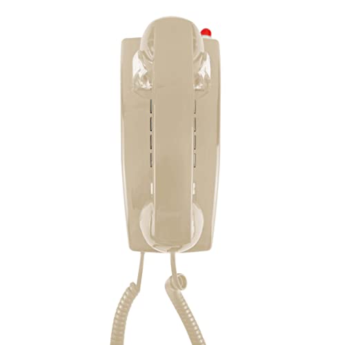 Opis Technology WallFon Cable : téléphone Mural Filaire Vintage 70, Compatible Lignes Fixes, Box et routeurs, Beige