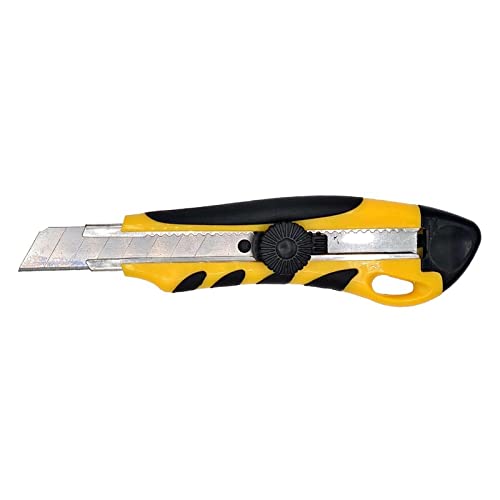 Profi Cuttermesser Universalmesser mit Feststellrad und 18mm Abbrechklinge - 120er-Pack