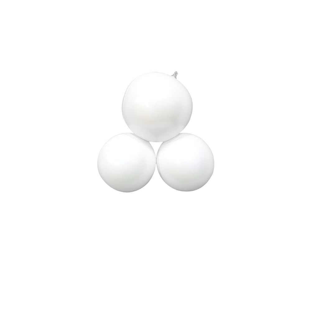 Reusable Inflatable Balloon Garland Reusable Balloon Garland Arch Kit PVC Inflatable Balloons Arch Garlands 3/5/7 Pcs Linked Pvc Balloons Elastic Bands for Birthdays Weddings (3 Balls White)