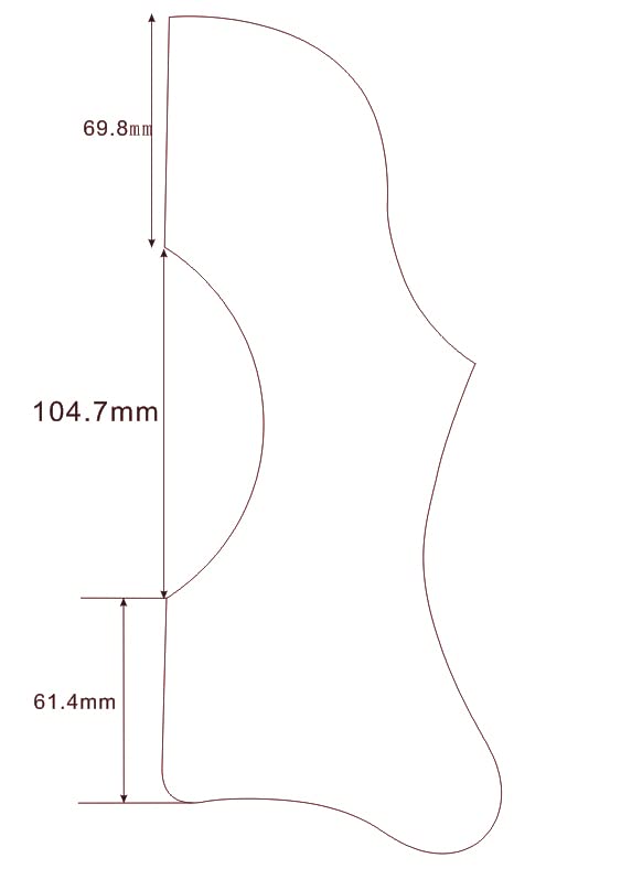Guitar Parts For Gibson J45 & J50 Acoustic Folk Guitar Self Adhensive Crystal Pickguard (Red Tortoise -Righthand)