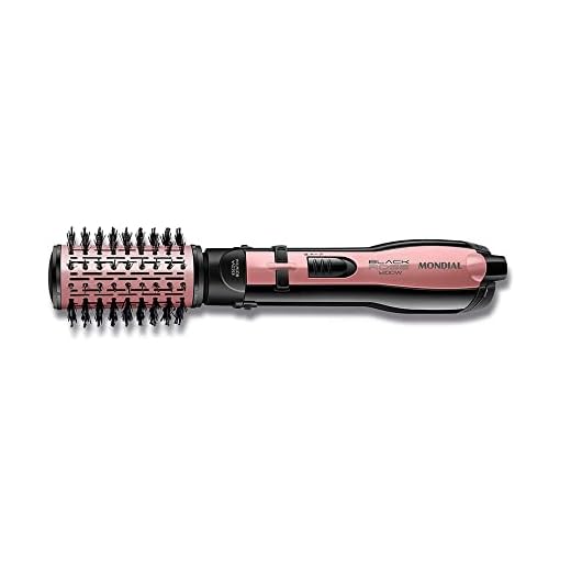 Escova Rotativa Mondial ER-10 1200W, Rose/Preto 127V