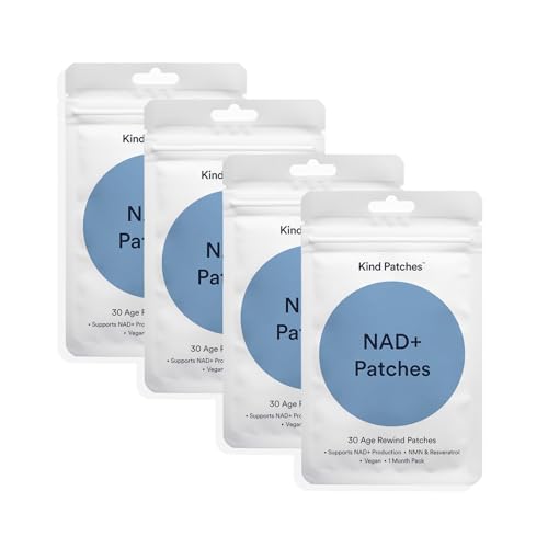 NAD Plus Patches by Kind Patches for Unisex - 30 Count Patches - Pack of 4