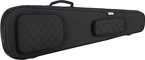 Shaman EBBT-2122BK Housse pour Basse électrique, épaisse et rembourrée, Support de Manche réglable, Poches extérieures, Compartiment Tablette, Bretelles...