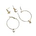 Produktbild Carry stone Mädchen Stern Mond Form Anhänger Ohrringe Strass Ohrstecker Set Frauen Elegante Schmuck Kit Geschenk Nützlich und Praktisch