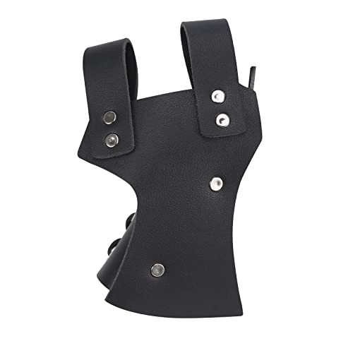 MYAYD PU Leather Medieval Retro Viking Renaissance Belt Sword Holder Holster Shield-shaped Hanging bag Accessory2