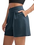 ODODOS Modal Soft Wide Leg Shorts for Women 4' High Waist Casual Relaxed Shorts...