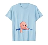 Baby Peeking Out Shirt | Cute Infant On The Way Tee Gift T-Shirt