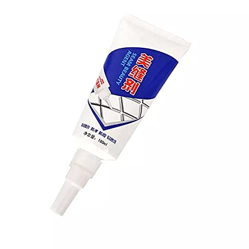 DOBARIYA SMIT Waterproof Tile Gap/Crack/Grout Filler Water Resistant Silicone Sealant for DIY Home Sink Gaps/Tiles Gaps/Grouts Repair Filler Tube (180 Ml White)