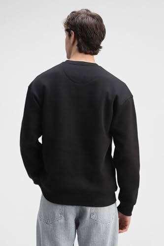 Image of SNITCH Men's Sweatshirt | Graphic Print Crew Neck with Drop Shoulder & Full Sleeves | Soft Cotton Blend Pullover for Everyday Casual Wear & Men's Winter Wear